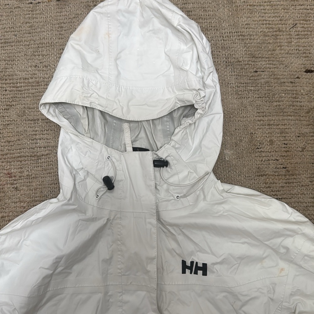 Helly Hansen White Waterproof Shell Jacket Rain J… - image 2